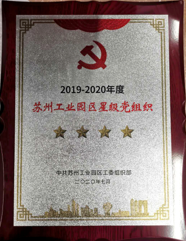 集團黨委被命名蘇州工業園區“四星黨組織”