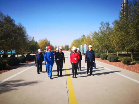 中衛市政協副主席呂玉蘭到寧夏華御調研化工產業發展工作