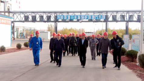 何健一行到寧夏華御督察觀摩環保整改落實情況